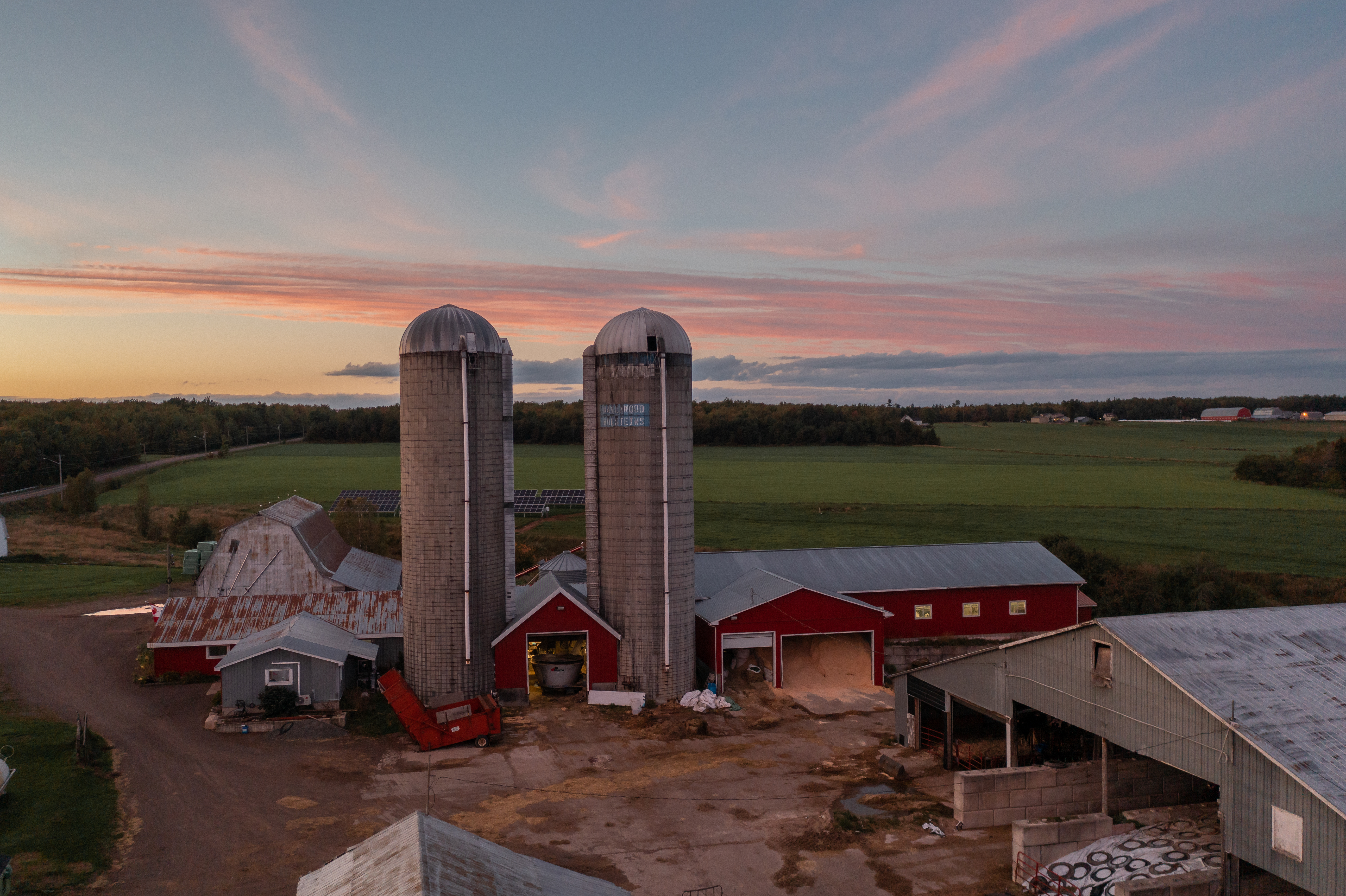 Agricultural workers in a New Brunswick field